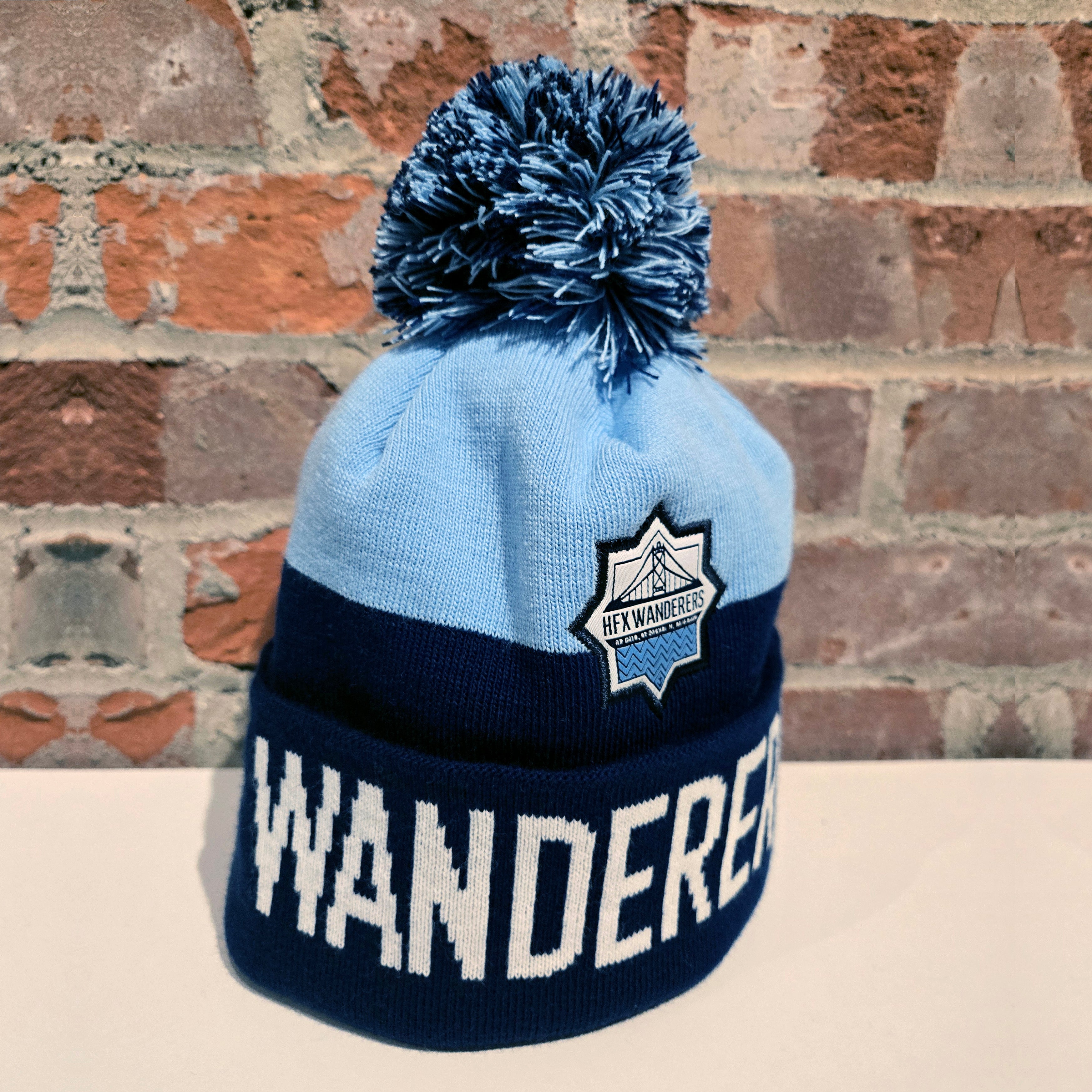 Tri-Color Pom-Pom Beanie (Adult)